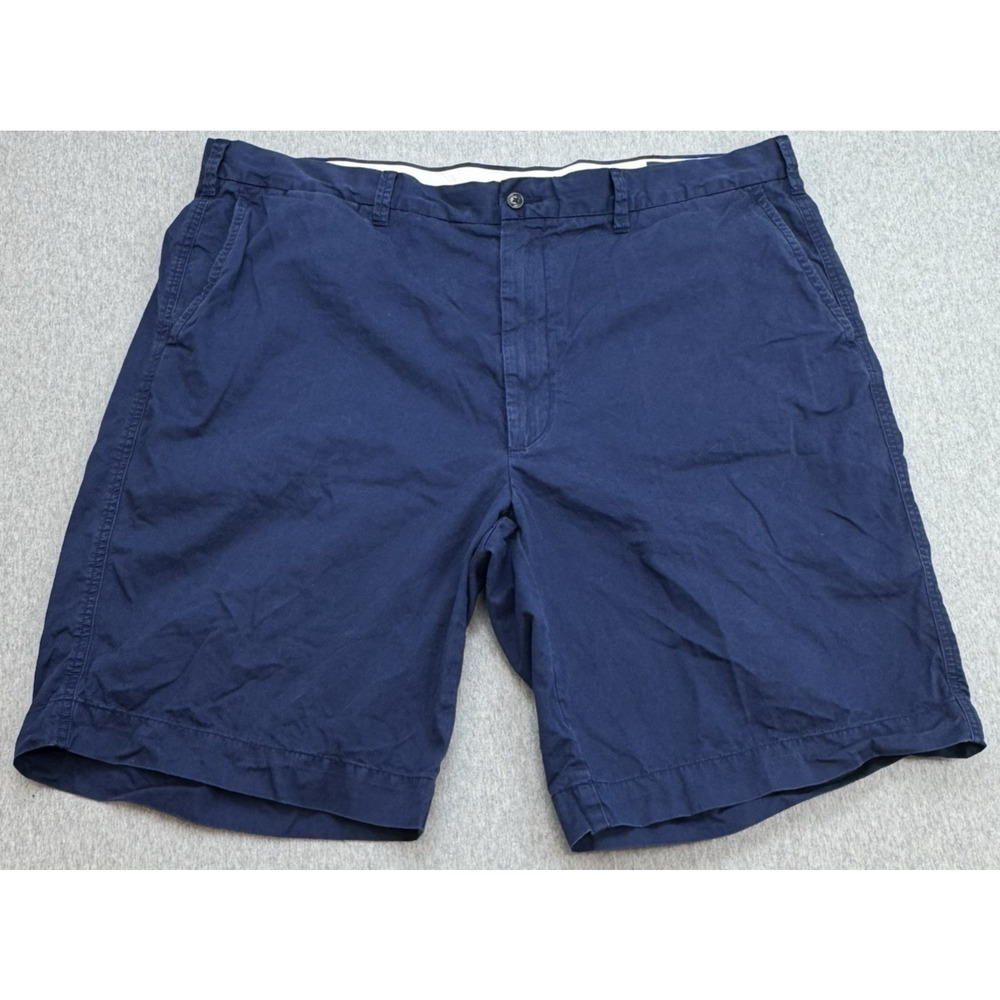 Polo Ralph Lauren Shorts Mens 44B Blue 100% Cotton Chino Flat Front 11" Inseam